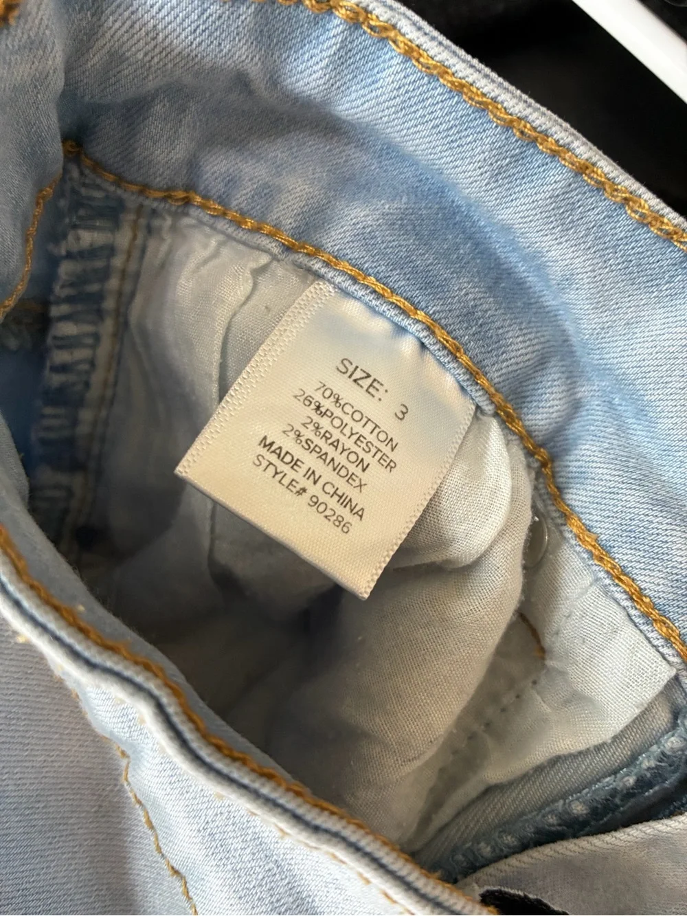 Fashion Nova Light Blue High-Rise Slim Jeans WOMANS - Picture 3 of 4